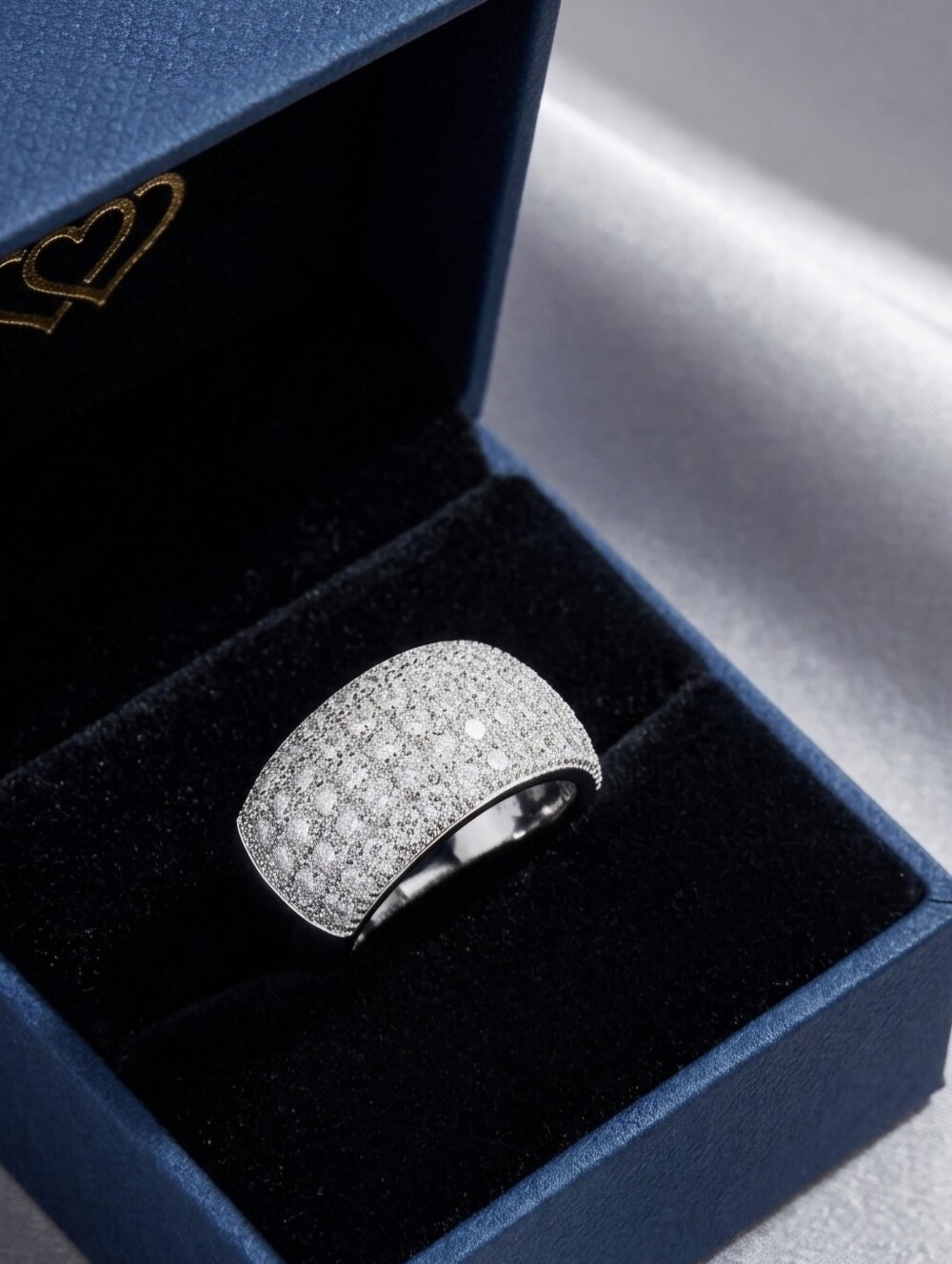5 Row CZ Cocktail Ring - Size 8